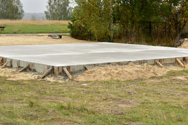 Concrete Base Installation in Draper