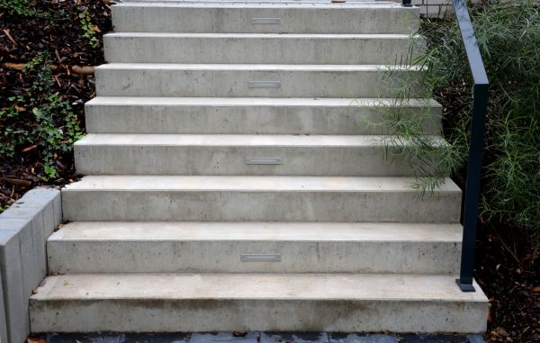 Poured Step Installation in Draper