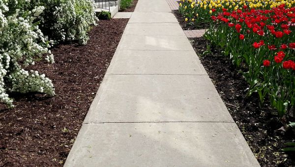Cement Sidewalk Installation in Draper