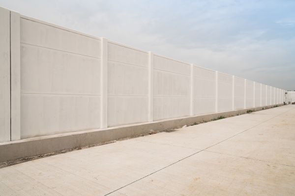 Concrete Fence Construction in Draper