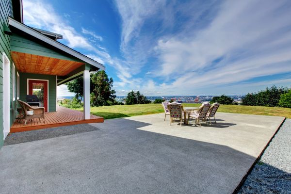 Backyard Concrete Paving in Draper