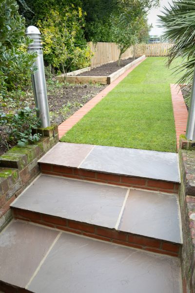 Backyard Steps Installation in Draper