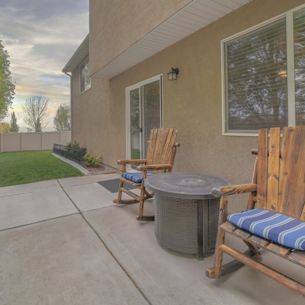 Backyard Slab Construction in Draper