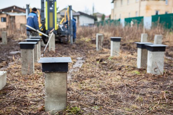 Concrete Piling Installation in Draper