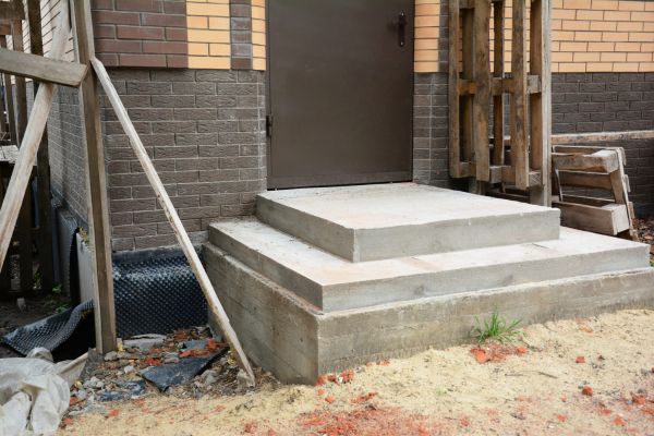 Cement Steps Construction in Draper