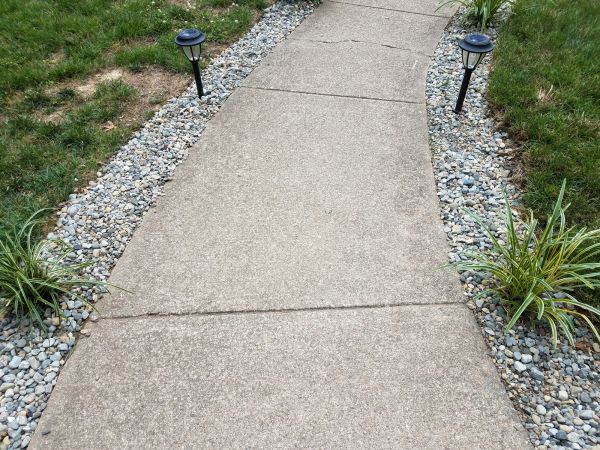 Cement Path Construction in Draper
